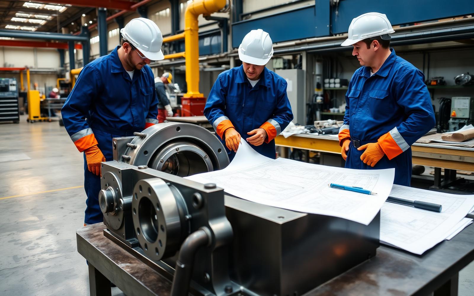 THE ADL Mouldcraft engineers inspecting a mould